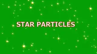 Golden color star moving background particles effect,Green screen particles effect