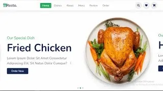 Food Website with HTML CSS and JavaScript part 1