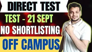 Direct Test Hiring | OFF Campus Drive For 2024 , 2023 Batch | Fresher Jobs | Latest Hiring 2024