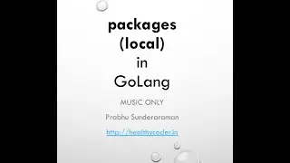 packages in GoLang - (Music Only)