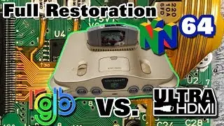 Nintendo 64 Modding and Restoration - RGB and UltraHDMI mods with video quality comparison