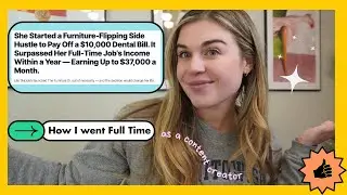 How I Turned My Side Hustle Into $37,000 A Month... FLIPPING FURNITURE & CONTENT CREATION!