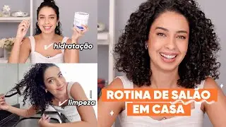 ROTINA DE SALÃO EM CASA PRA CABELO CACHEADO | JULIANA LOUISE