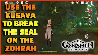 Genshin Impact: Use the Kusava to break the seal on the Zohrah Mushroom