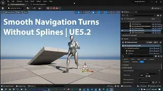 UE5 Spline Path (Without a Spline) Smooth Turn Navigation | UE4 UE5