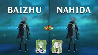 Baizhu vs Nahida!! Who is Best support for Alhaitham?? [ Genshin Impact ]