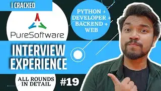 Pure Software Interview Experience | Python/Django Developer Interview Question Answer | Coding Ques