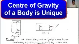 Centroid and Centre of Gravity - Centre of Gravity of a Body is Unique - Engineering Mechanics