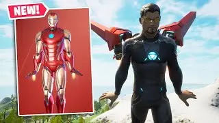 NEW IRON MAN Skin Gameplay in Fortnite! (Tony Stark)
