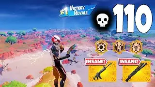 110 Elimination Solo Vs Squads Zero Build Gameplay Wins (Fortnite chapter 5)