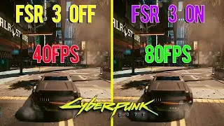 FrameGen on a GTX 1060? | FSR 3 Mod FrameGen Off vs On | Cyberpunk 2077