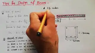 Tips for Design of RCC Beam   Civil Engineering Videos