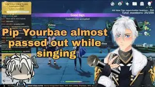 Pip Yourbae Ch. almost ran out of breath while singing | Genshin Impact