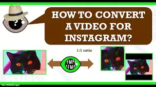 How to resize video for Instagram square format | 1:1 ratio cut or pad to 1:1 