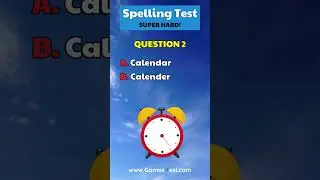 English Spelling Test - Hard