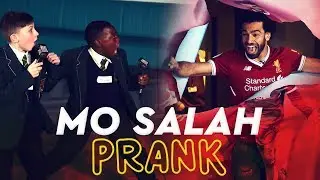 Mo Salah bursts through wall to surprise kids | KOP KIDS PRANK