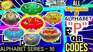 All Beyblades QR Codes of Alphabet 