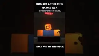 That's not my neighbor song - roblox animation Hawks RBX | Open The Door Meme | #roblox #shorts