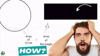 🔴 Area of the circle = Area of Rectangle = πr² 😱How? 🤔 | PROVED!!! | @MathTonics