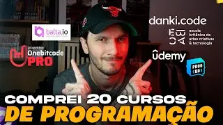 COMPREI + DE 20 CURSOS DE PROGRAMAÇÃO E ESSES SÃO OS MELHORES E PIORES