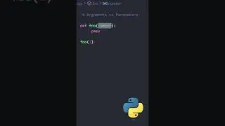 Python - Arguments vs Parameters ? #shorts #python #pythonshorts