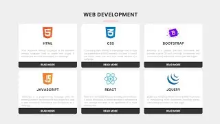 Create Responsive Services Box using React.js