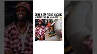 #ChiefKeef really riding around his mansion in a Go-Kart 😂