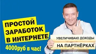 Как заработать в интернете. 4000р в час. Заработок на партнёрках. Деньги в интернете.