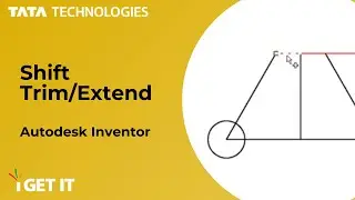 #9 How to Shift Trim/Extend | Autodesk Inventor