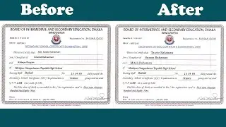 How to  Edit Any Certificate Text in Photoshop. Clean the certificate Any Text in Photoshop tutorial