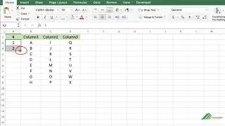 How to Number Rows Using the Fill Handle in Excel