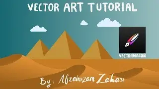 Vectornator tutorial on iPad: Hot desert