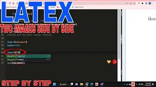 ✅  How To Put Two Images Side-By-Side In LaTeX 🔴