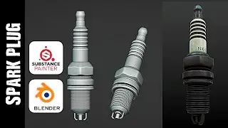 BLENDER & SUBSTANCE PAINTER: SPARK PLUG