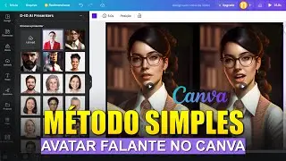 [AVATAR FALANTE NO CANVA] Método Simples para Adicionar uma Imagem de Avatar com Movimento no Canva