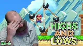 THE HIGHS AND LOWS OF EXPERT! | Super Mario Maker 2 - Expert No Skip Challenge For 1000 Clears [4-4]