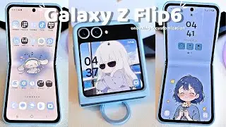 Samsung Galaxy Z Flip6 📱💙 🐋 | ✨️ Aesthetic unboxing 📦 & Customization ✨️ (ASMR)