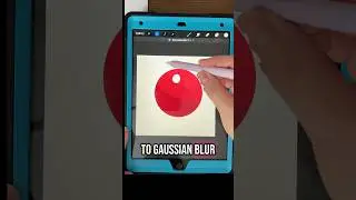 How to blend using clipping masks and Gaussian #procreatebrushes ￼blur in procreate ￼