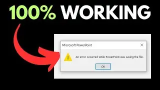 An Error Occurred While Powerpoint Was Saving The File