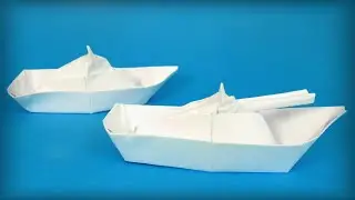 How to make a paper boat that floats   Origami boat