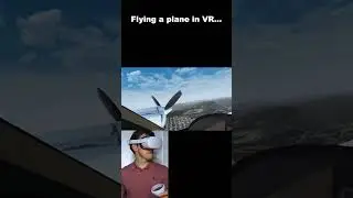 Flying a plane in VR #plane #vrgaming #vr #virtualreality #virtualrealitygaming #gaming #simulator