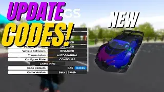 *NEW* UPDATE! CAR!!! CODES* Southwest Florida Beta ROBLOX