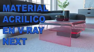 Acrílico en V-ray next para Sketchup  -  cómo crear este material