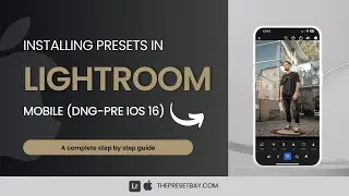 How to install DNG presets in Lightroom mobile on apple devices on OS versions older than iOS16