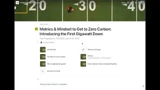 Metrics & Mindset to Zero Carbon: “First Gigawatt Down” - TCF2022, track 1