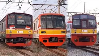 Kompilasi Kereta Api KRL di Stasiun Depok, JR 205 Marchen & TM 6000 Bawa Bendera !!