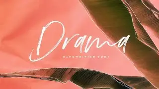 Drama | Script Font Font Free Download