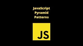 JavaScript Pyramid Patterns with for loop and repeat method