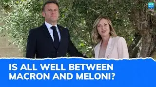 Video Of Italian PM Giorgia Melonis Cold Stare At Macron Goes Viral