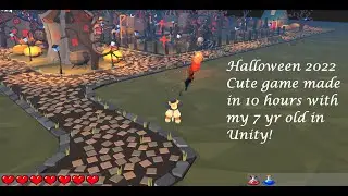 Halloween 2022 cute little game with Unity game engine